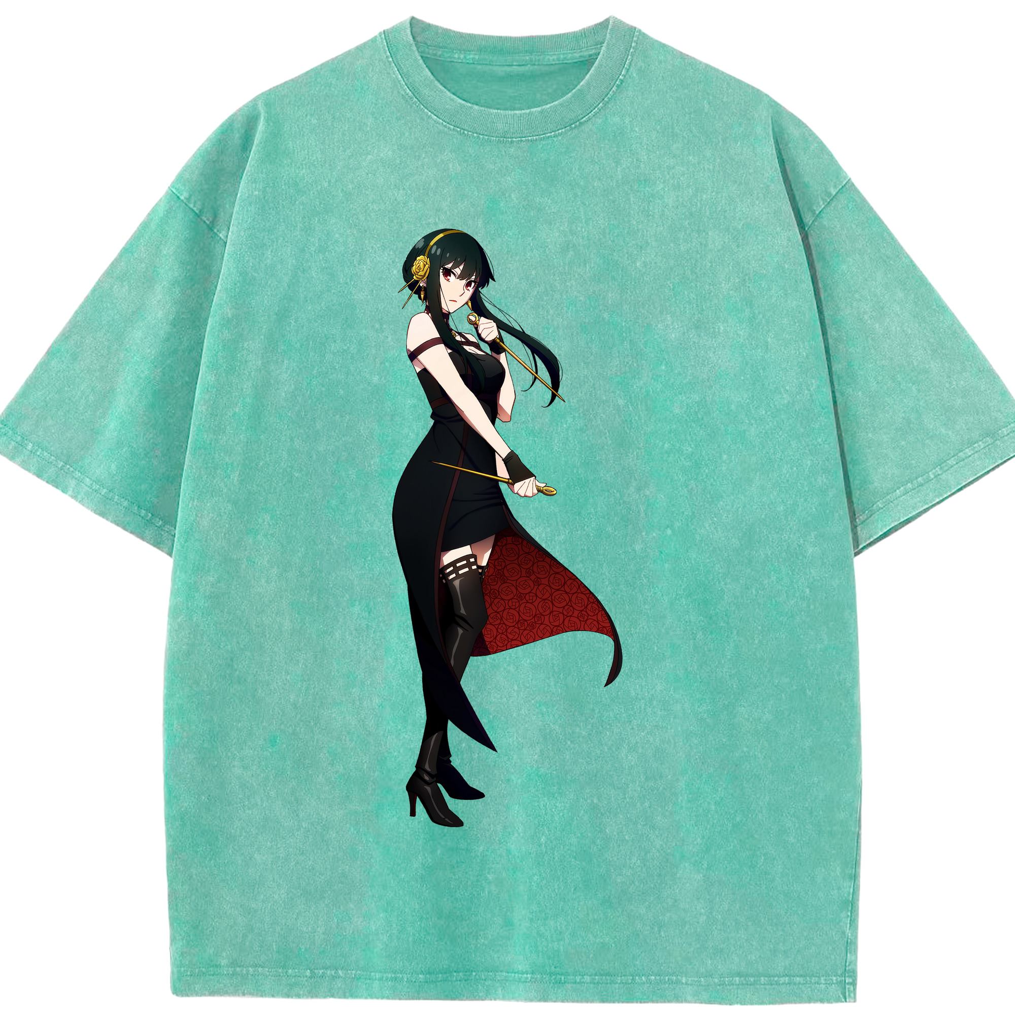 （画像用） SPY×FAMILY间谍家家酒 綿100% ヴィンテージ風 半袖Tシャツ（フロントプリント）